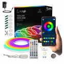 TAŚMA LED 5M NEON 5050 RGBIC BLUETOOTH APLIKACJA PILOT TĘCZA ZESTAW 12 DC