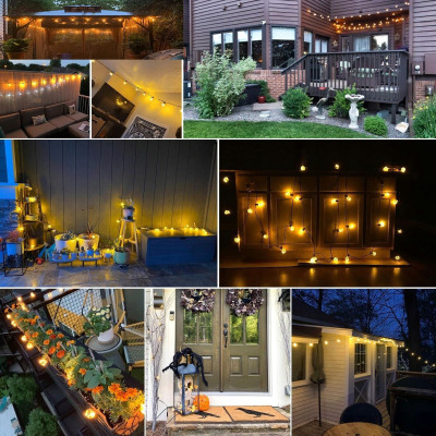 Girlanda Lampki ogrodowe 11,7m 30+2sztuk LED IP44 | Led-rgb.pl