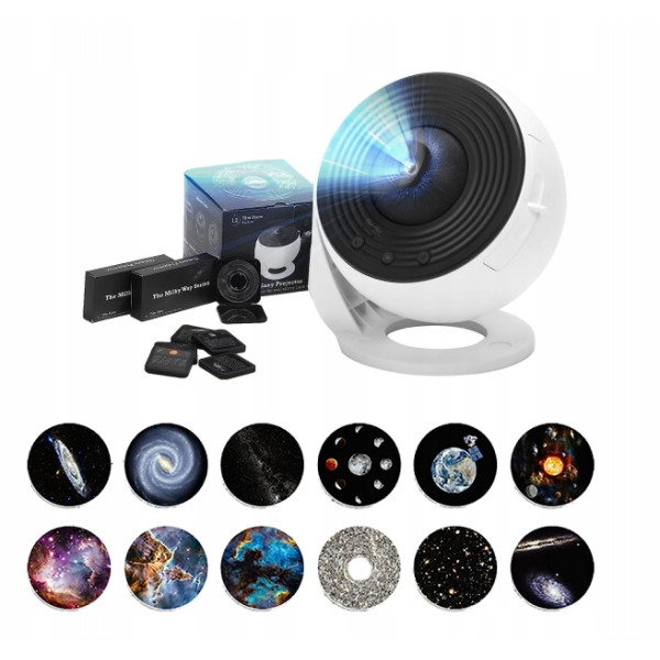 Projektor gwiazd lampka nocna 13x dysk planety USB Planetarium 360 stopni