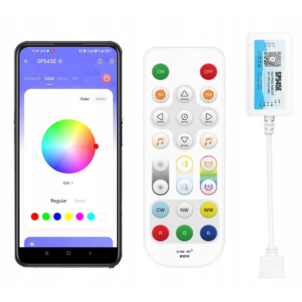 Sterownik SP545E PILOT RF 2.4G do LED RGBCCT Bluetooth WIFI Banlanx 6PIN
