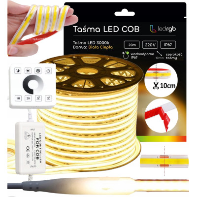 ZESTAW TAŚMA LED COB 20m...