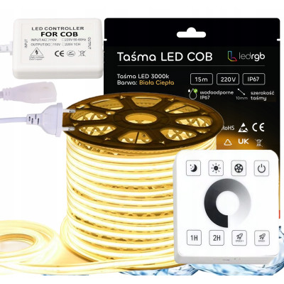 ZESTAW Taśma LED COB 230V...