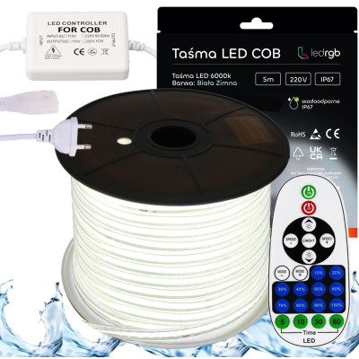 ZESTAW Taśma LED COB 230V...