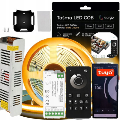 Zestaw Taśma LED COB 24V 5m...