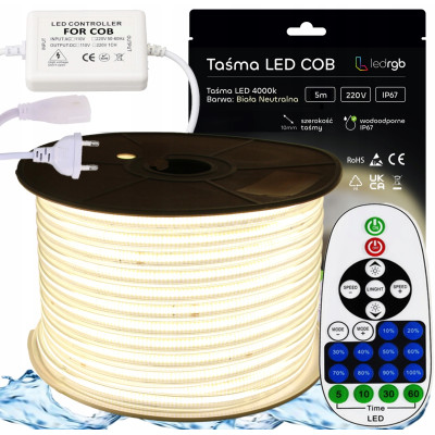 ZESTAW Taśma LED COB 230V...
