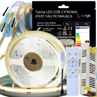 ZESTAW TAŚMA LED 15m (3x5)...