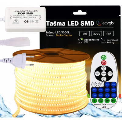 ZESTAW Taśma LED SMD 230V...