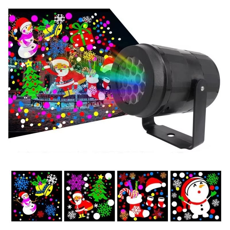 RZUTNIK PROJEKTOR LASEROWY LED NA DOM NA ŚCIANĘ NA DWÓR ŚWIĘTA CHRISTMANS